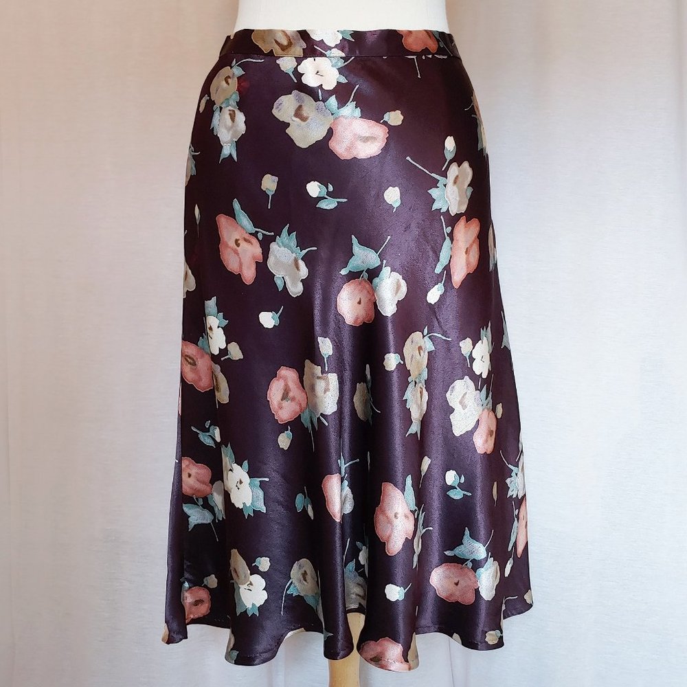 French Connection Bias-cut Satin Skirt